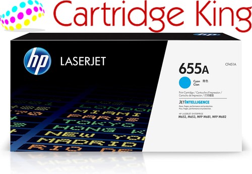 655a cyan original - original, laserjet